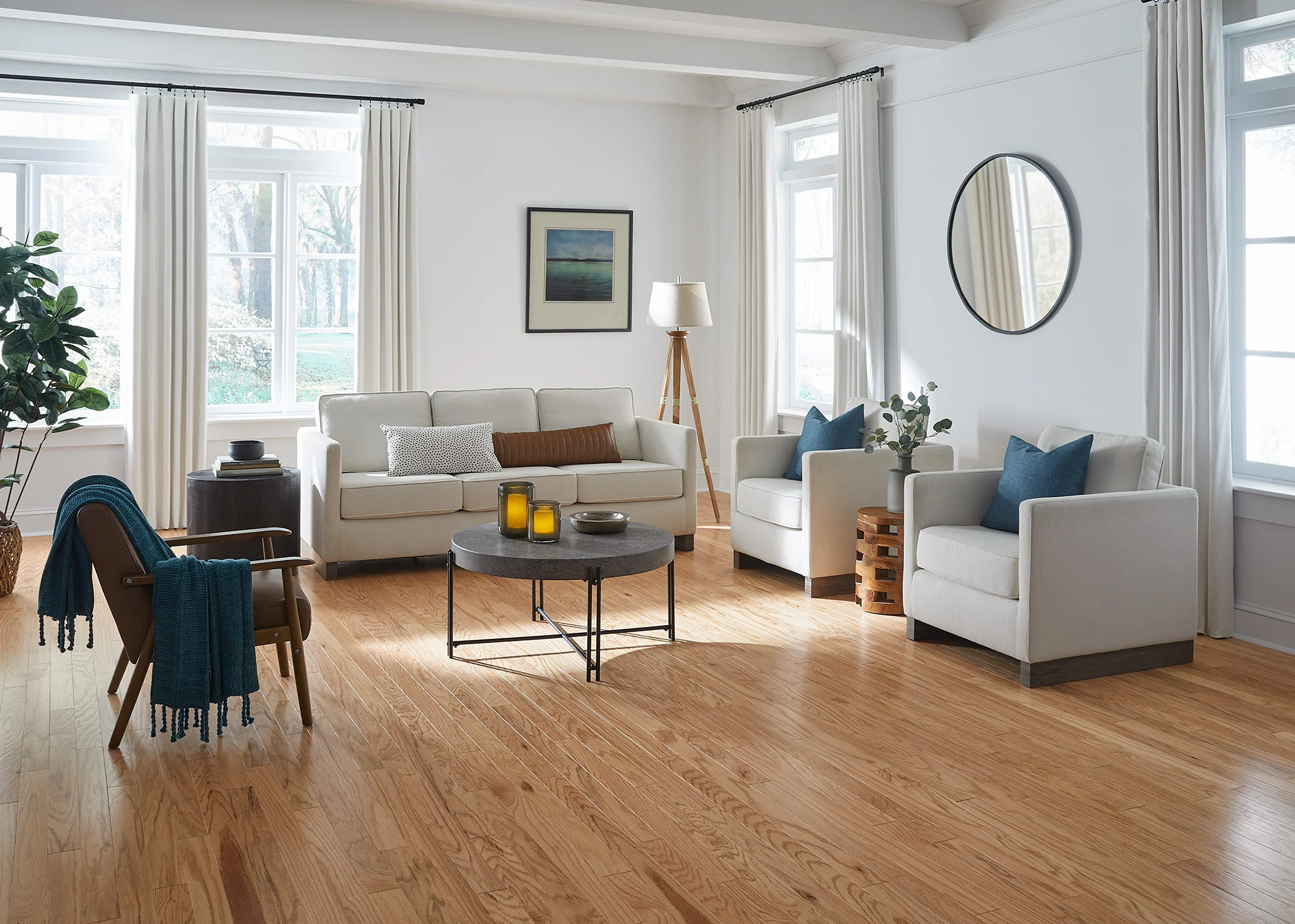 3/8 in. Red Oak Prefinished Engineered Hardwood Flooring 3 in. Wide - Image 3