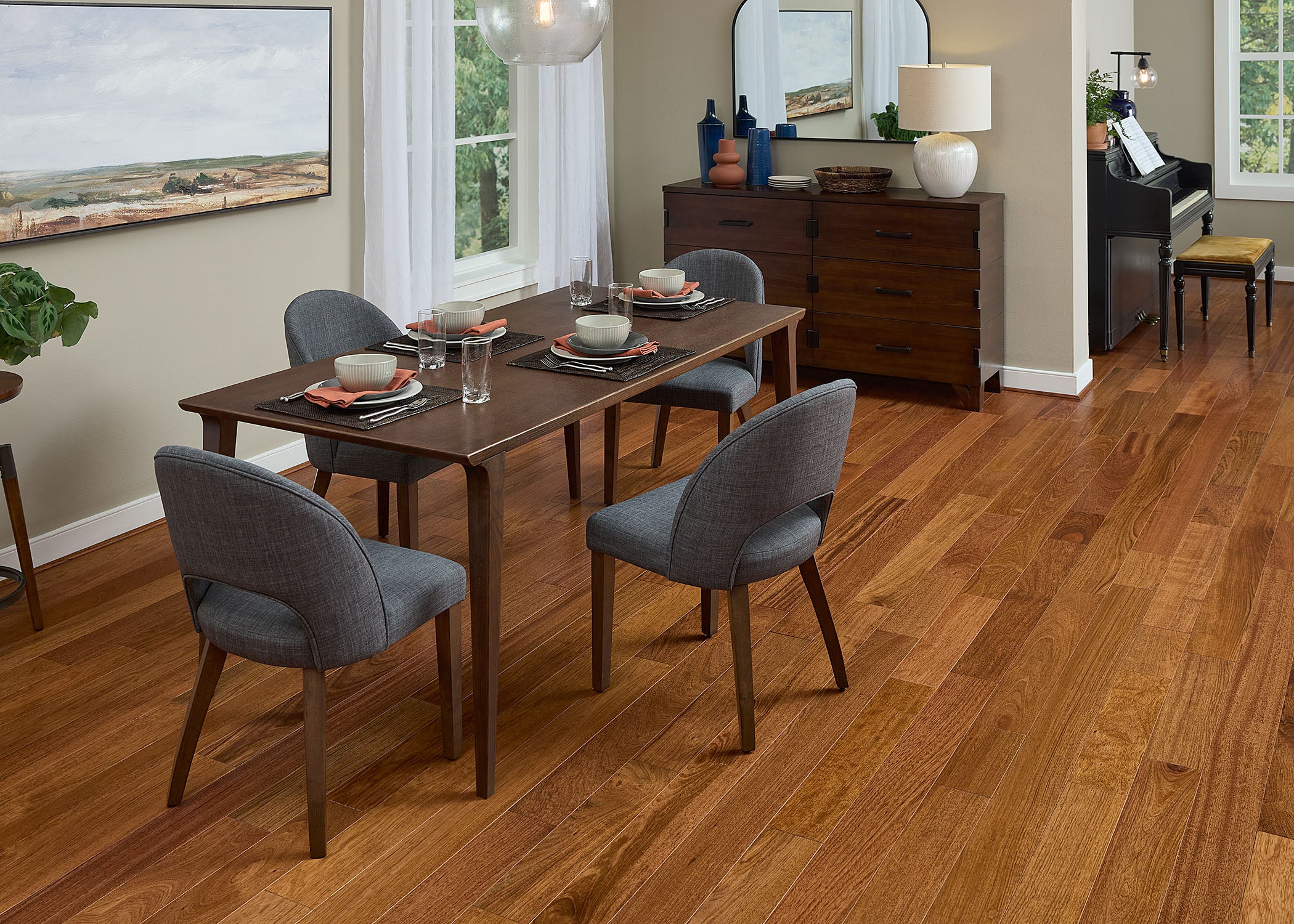 3/4 in. Brazilian Cherry Prefinished Solid Hardwood Flooring 5 in. Wide - Image 3