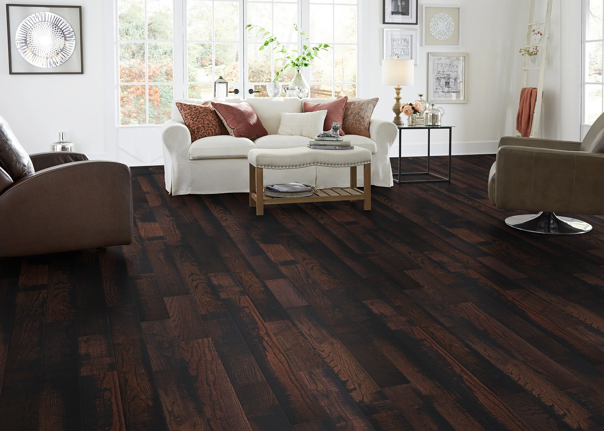 3/4 in. Pioneer Leather Oak Prefinished Solid Hardwood Flooring 5 in. Wide - Image 4