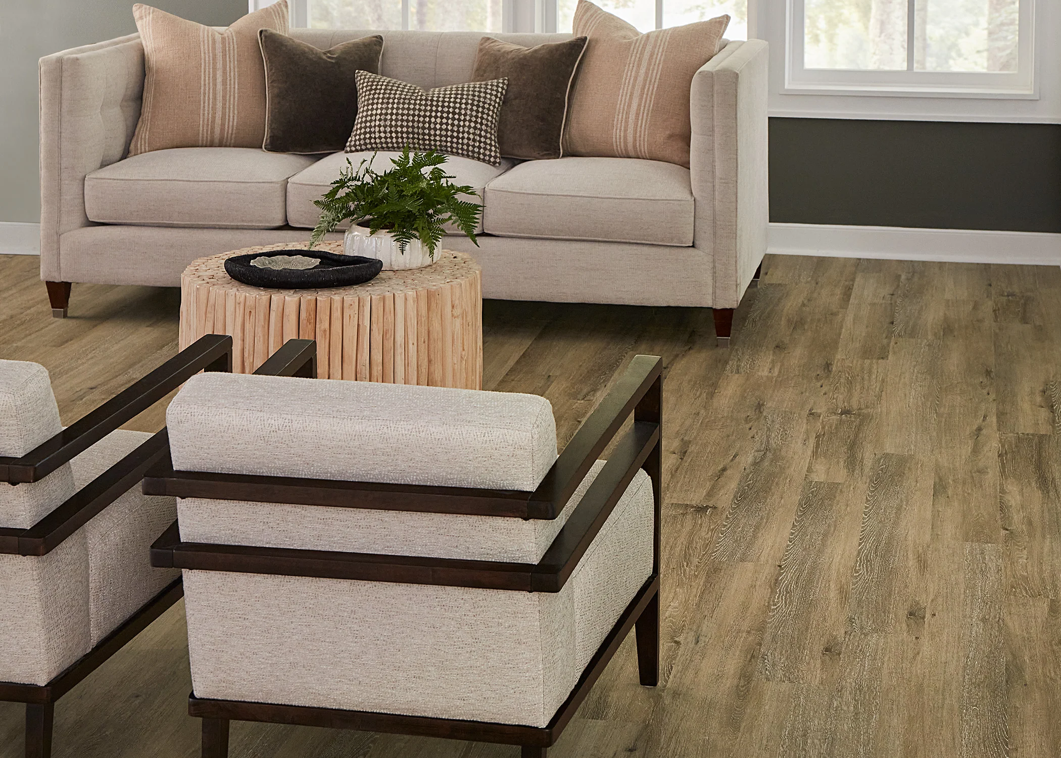 5mm w/pad Canton Brook Oak Waterproof Rigid Vinyl Plank Flooring 6 in. Wide X 48 in. Long - Image 4