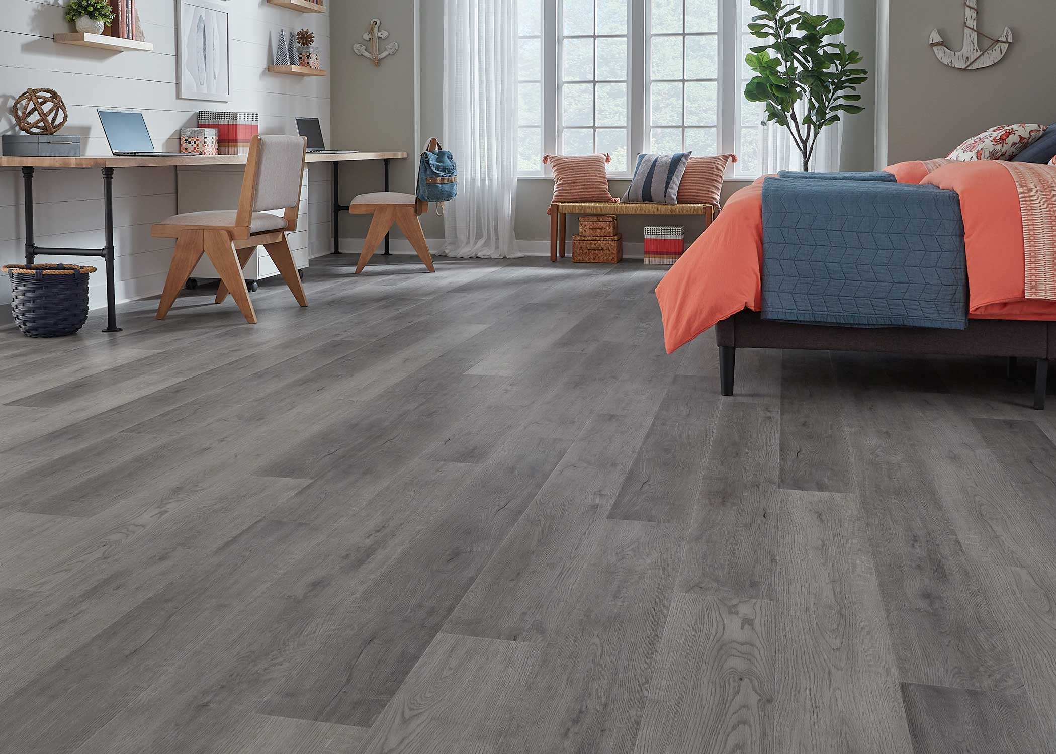 8mm w/pad Capitol Oak Waterproof Rigid Vinyl Plank Flooring 7.1 in. Wide x 60 in. Long - Image 3