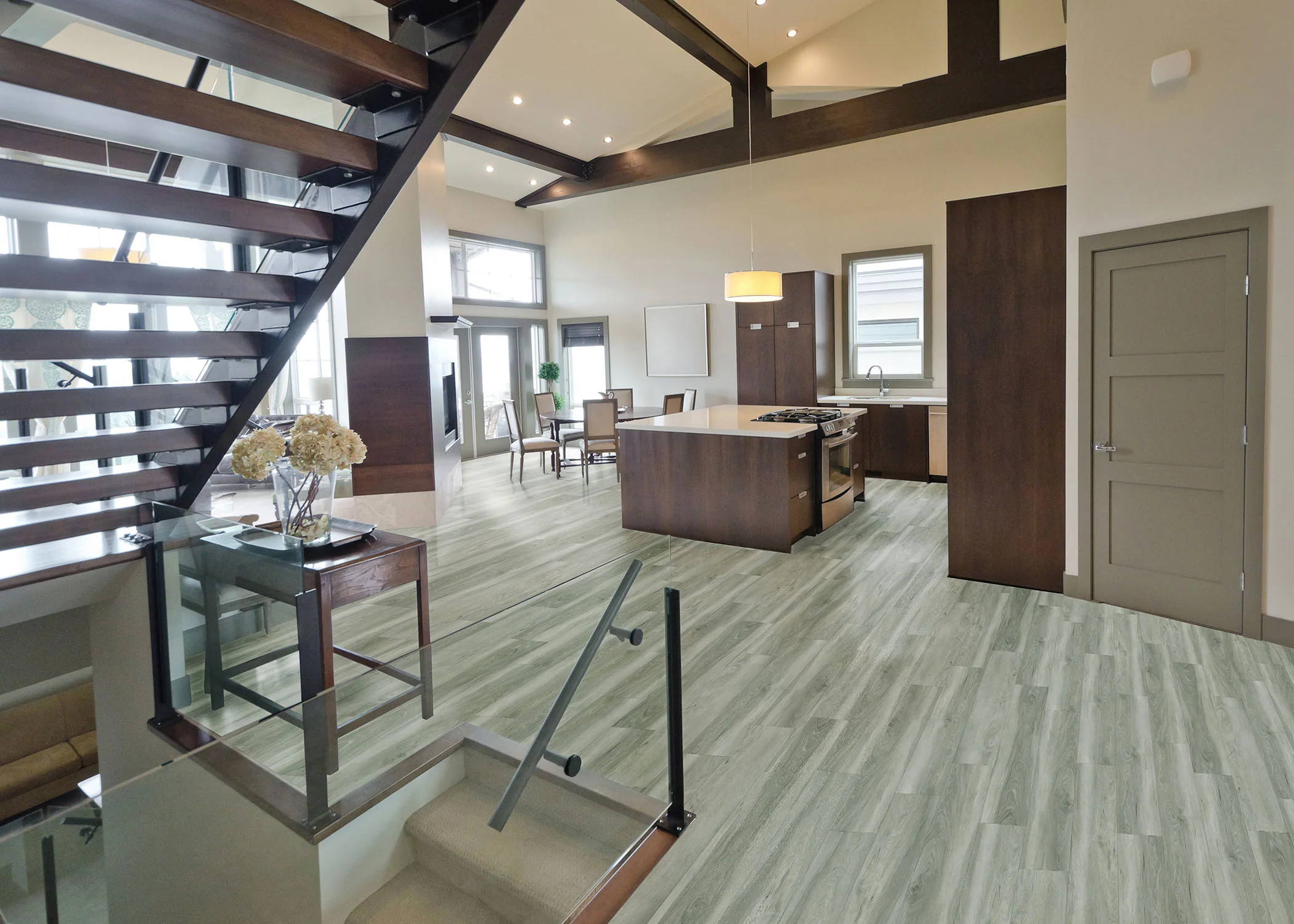 6mm w/pad Cathedral Oak Waterproof Rigid Vinyl Plank Flooring 7.1 in. Wide x 48 in. Long - Image 3