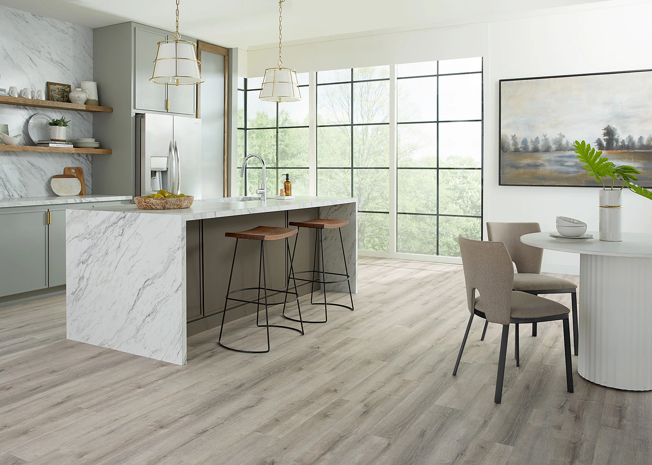 5mm w/pad Daydream Meadow Oak Waterproof Rigid Vinyl Plank Flooring 6 in. Wide x 48 in. Long - Image 4