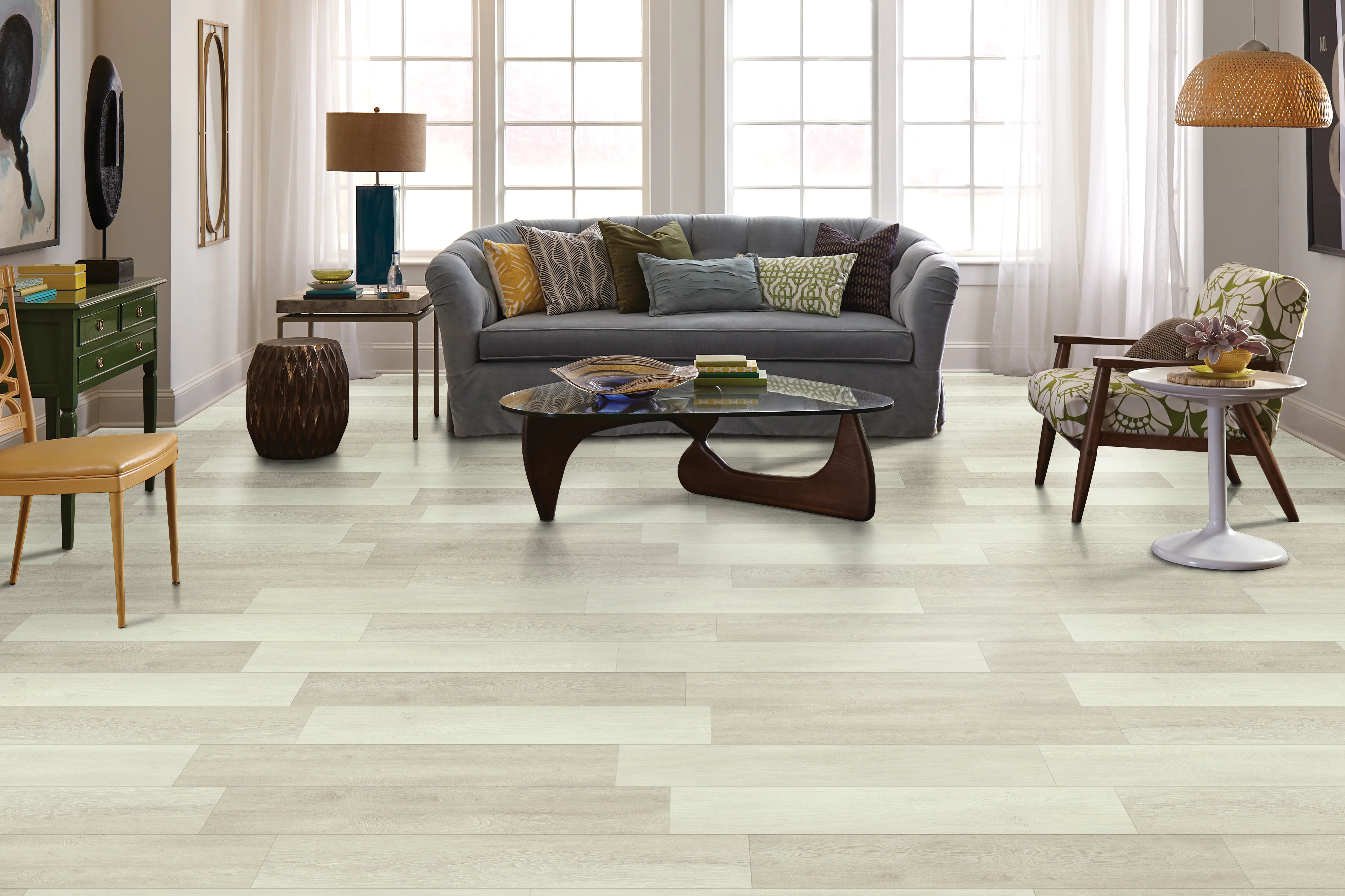 5mm w/pad Dexter Oak Waterproof Rigid Vinyl Plank Flooring 6 in. Wide x 48 in. Long - Image 3
