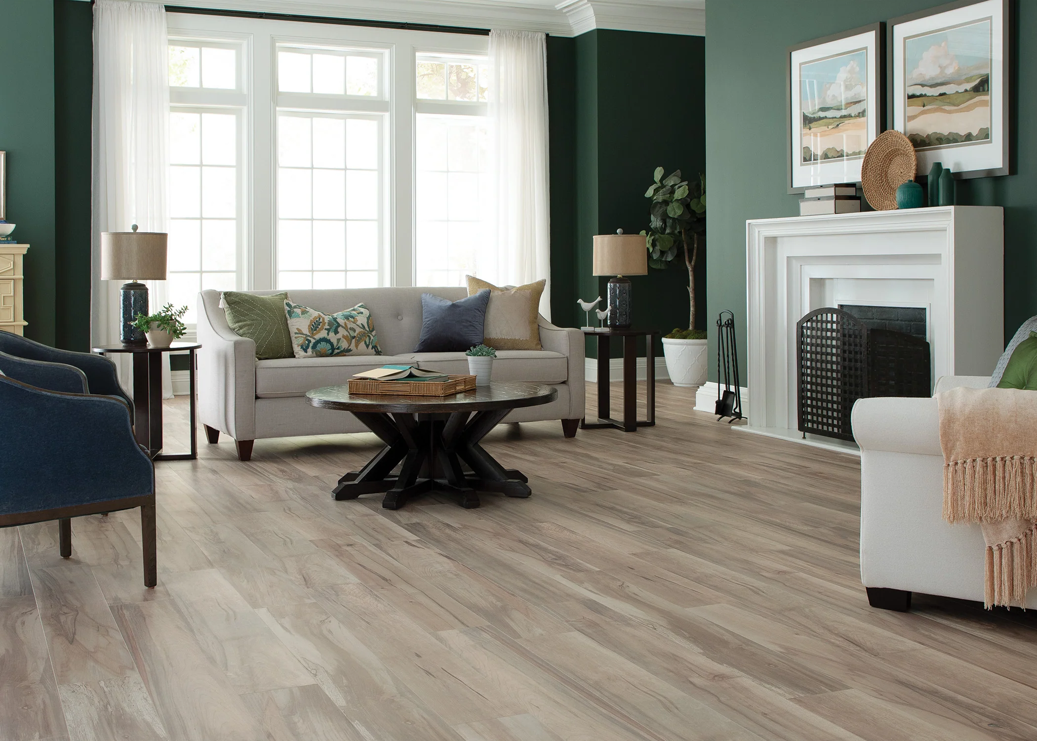9mm w/pad Preston Peak Maple Water-Resistant Hybrid Resilient Flooring 7.56 in. Wide x 50.63 in. Long - Image 3