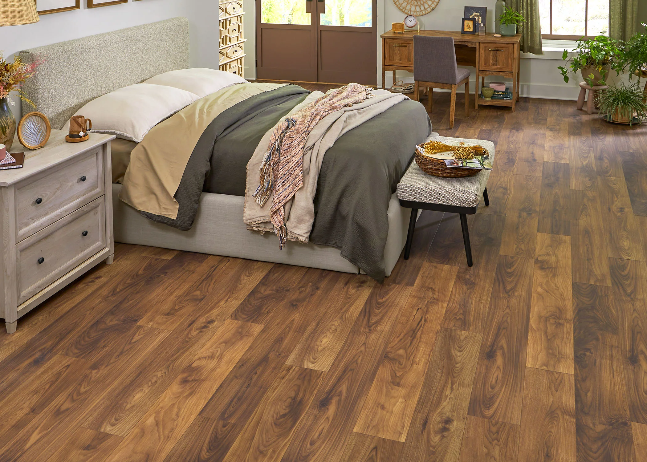 6.5mm w/pad Vancouver Walnut Waterproof Rigid Vinyl Plank Flooring 8 in. Wide X 60 in. Long - Image 3