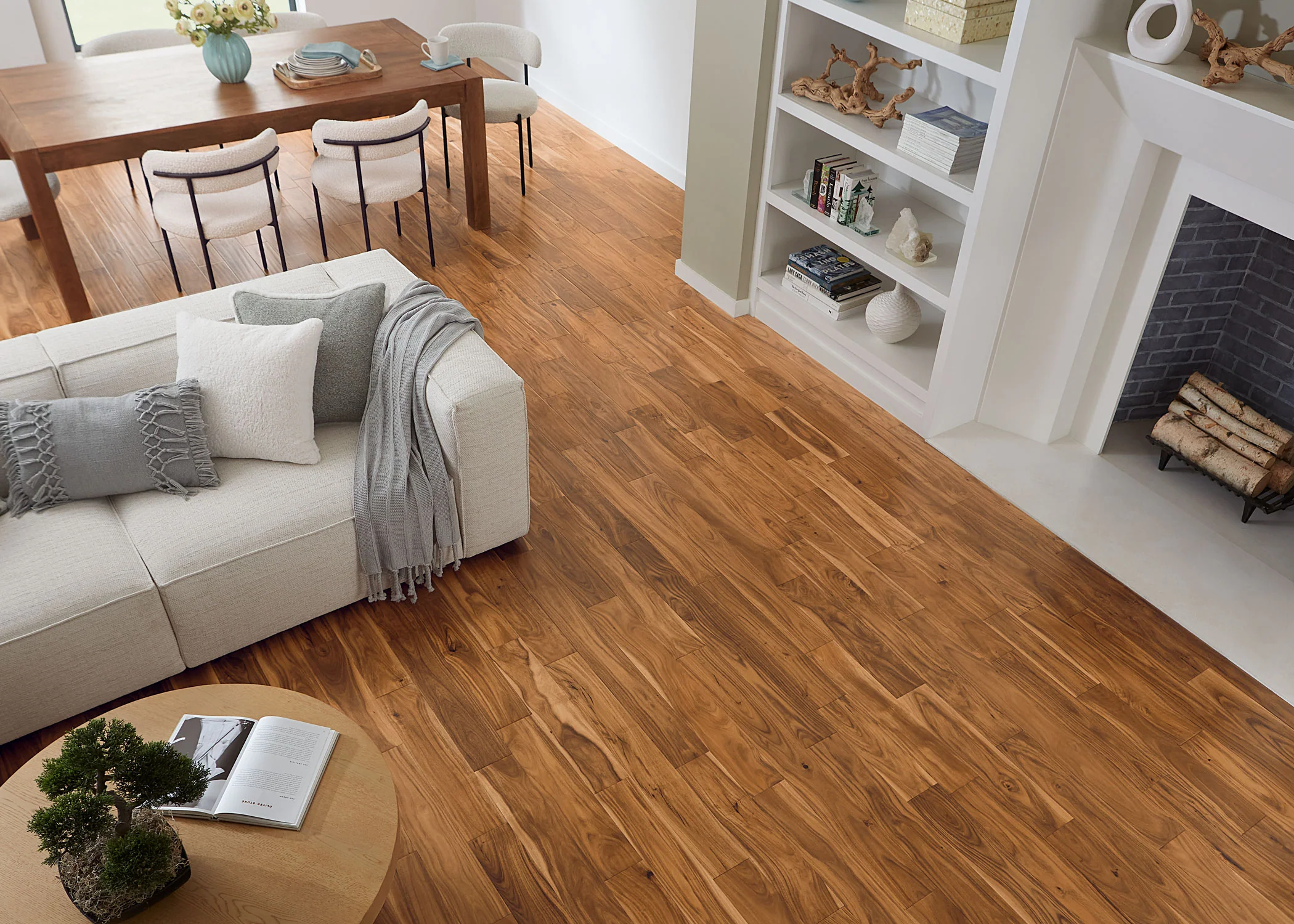 1/2 in. Tobacco Road Acacia Distressed Prefinished Engineered Hardwood Flooring 4.8 in. Wide - Image 4