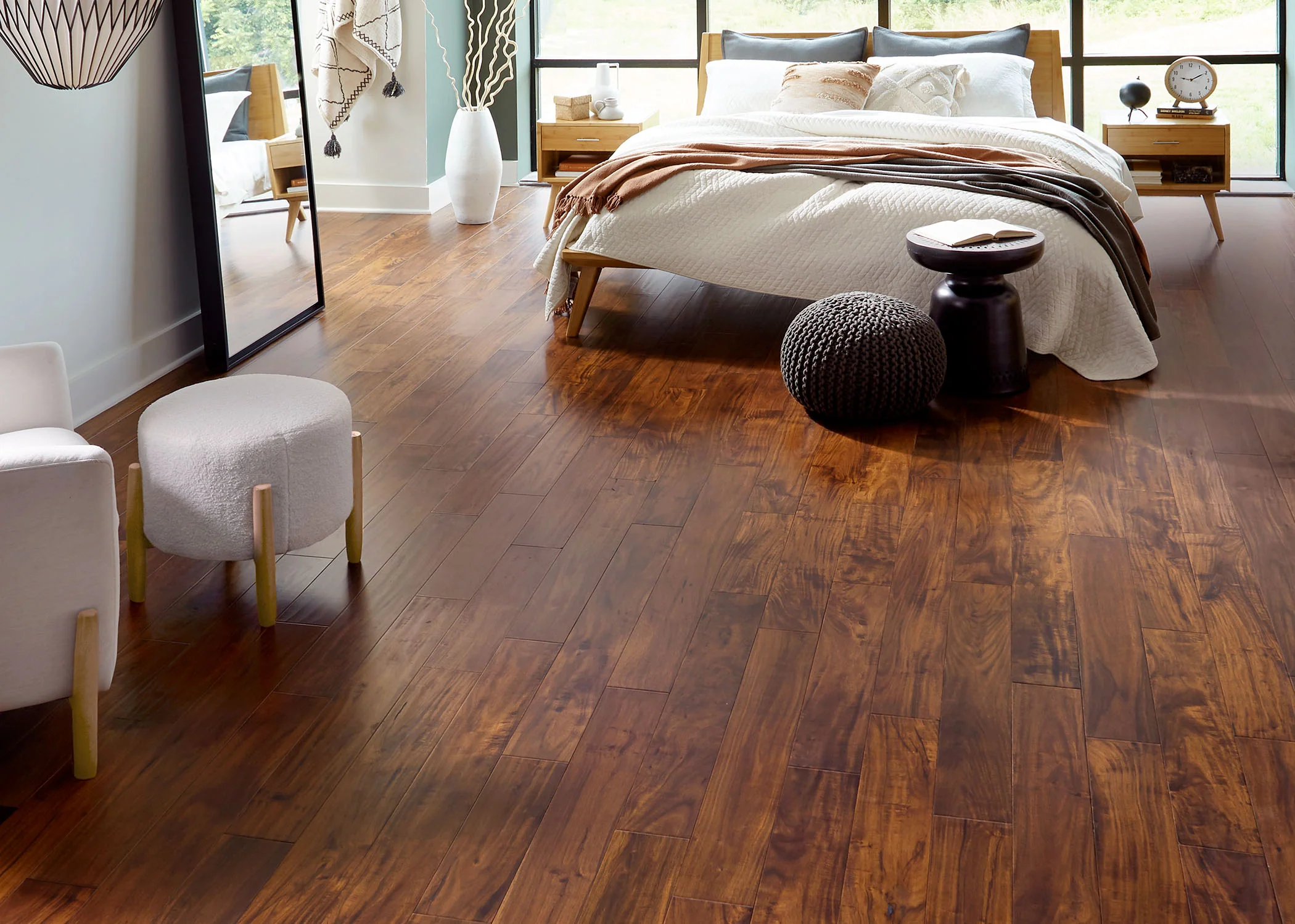 7/16 in. Ruby Acacia Distressed Prefinished Engineered Hardwood Flooring 5 in. Wide - Image 3