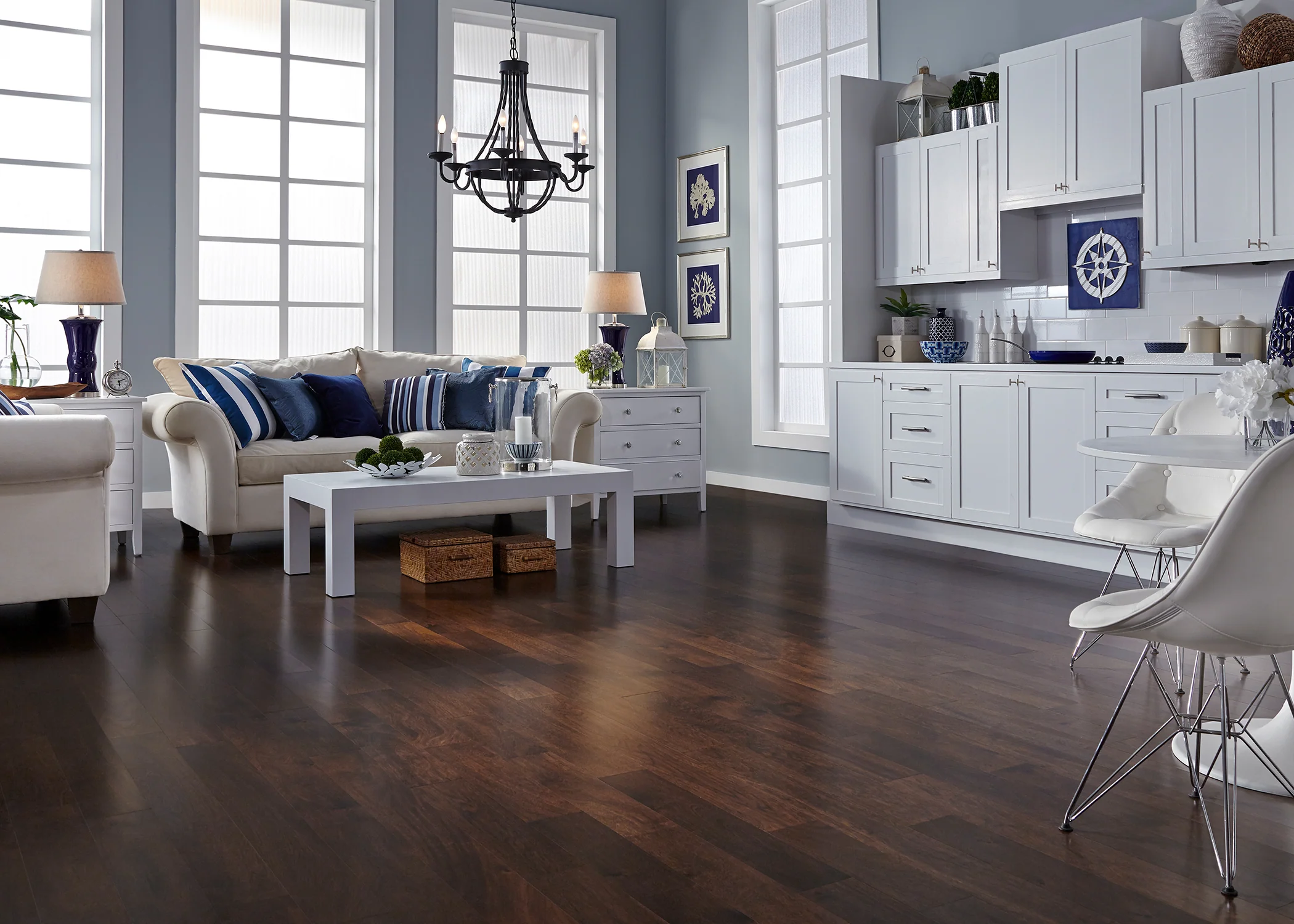 7/16 in. Ruby Acacia Distressed Prefinished Engineered Hardwood Flooring 5 in. Wide - Image 4